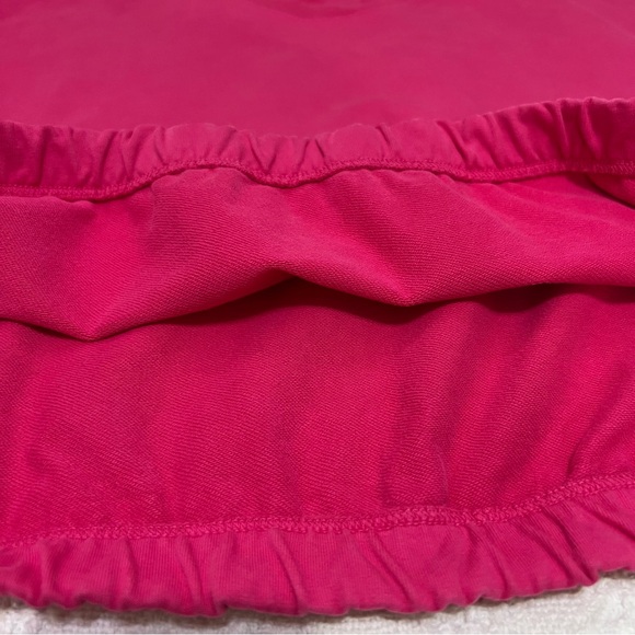 AMO 90’s Sweatshirt Cropped Boxy Light Distressing Luminous Pink Large - Picture 8 of 12